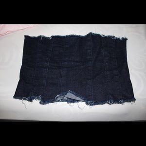 Denim Tube Top